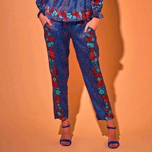 Tucker Julia Baroque Floral in Midnight in Silk Stretch Charmeuse